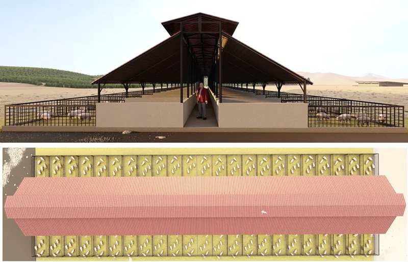 Visualisasi desain Gudang dan Kandang Ternak, Nusa Tenggara Timur (gambar 1)